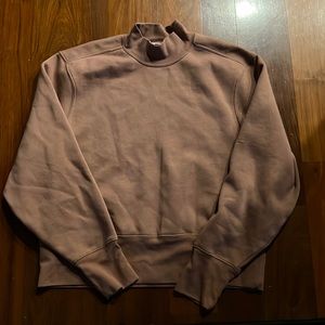 Brown Turtleneck Sweatshirt